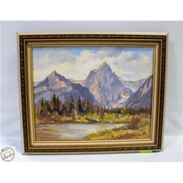 ORIGINAL PAINTING "SNAKE MOUNTAIN" 16" X 20"