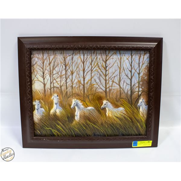 ORIGINAL PAINTING "WILD" 18" X 14" BY ALBERTA