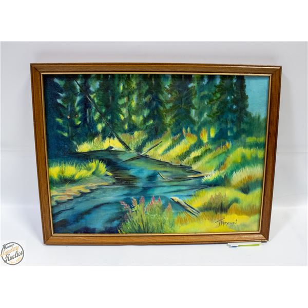 ORIGINAL PAINTING "UP THE COLOR" OIL PAINTING BY