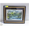 Image 1 : ORIGINAL PAINTING "COLD SUMMER" MONOPRINT 16" X 13