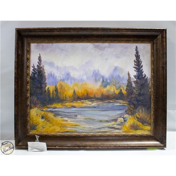 ORIGINAL PAINTING "CONTROLLED BURN" 29" X 23"