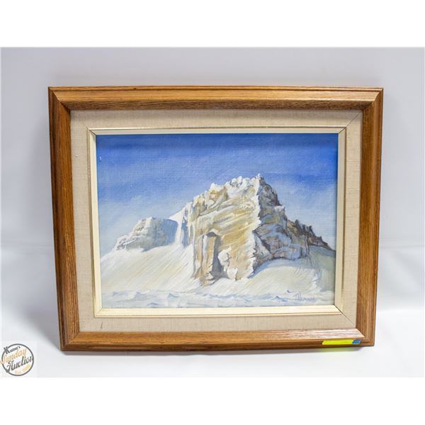 ORIGINAL PAINTING "THE ROCK" 21" X 17"