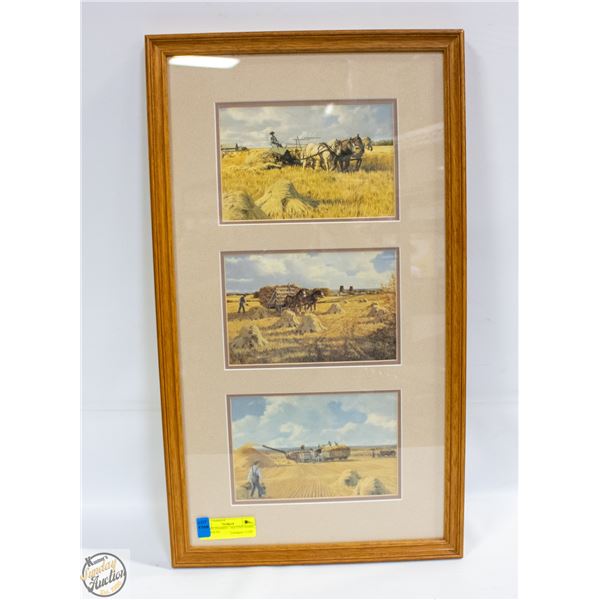 3 SCENE FRAMED + MATTED ISABEL LEVESQUES