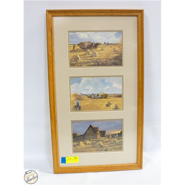 3 SCENE FRAMED + MATTED ISABEL LEVESQUES