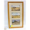 Image 1 : 3 SCENE FRAMED + MATTED ISABEL LEVESQUES