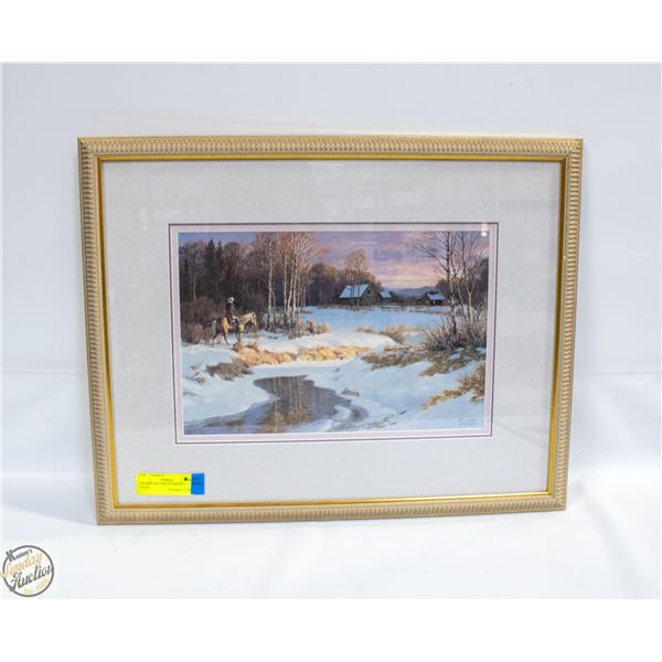 FRAMED MATTED NUMBERED ISABEL