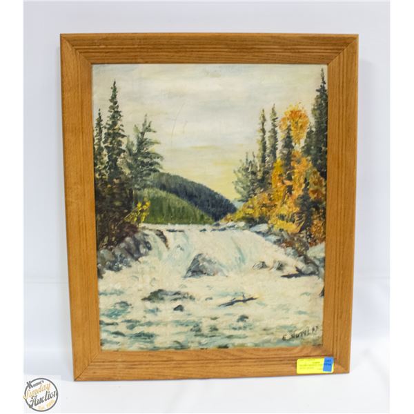 FRAMED ORIGINAL PAINTING ARTIST SIGNED