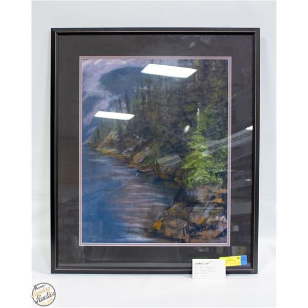 MATTED + FRAMED PASTEL VANCOUVER