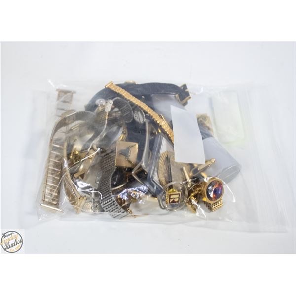 ESTATE JEWELRY INCLUDES WATCHES, CUFF LINKS