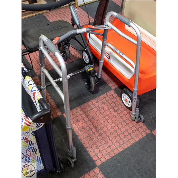 SILVER 2 WHEELED WALKER