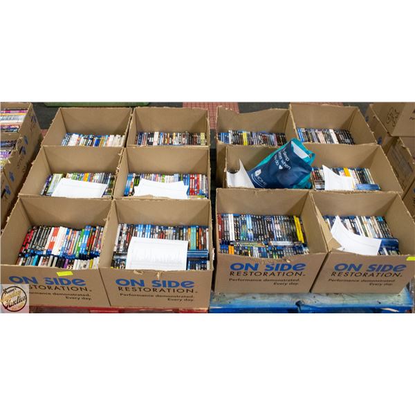 BLU RAY DISCS 872 TITLES (12 LARGE + 1 SMALL BOX)