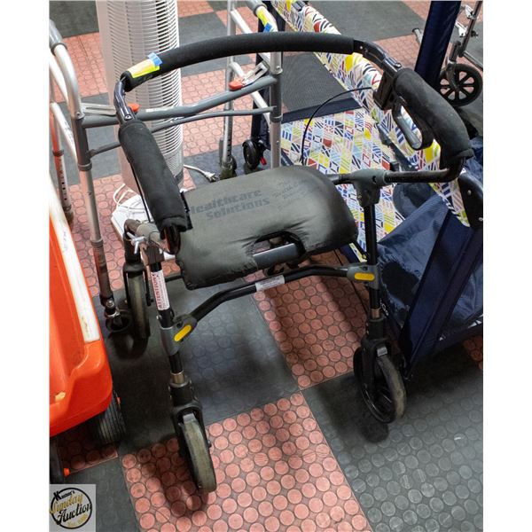 FOLDABLE BLACK WALKER