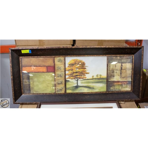ABSTRACT TREE FRAMED PRINT 43"X18"
