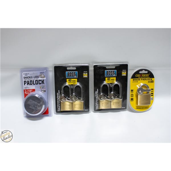 NEW ASSORTMENT PAD LOCKS BOSS,