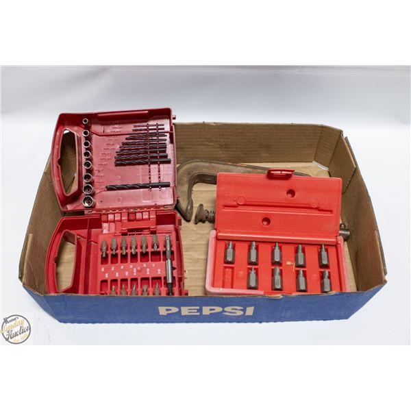 BOX BIT SET EASYOUTS SET AND C-CLAMP