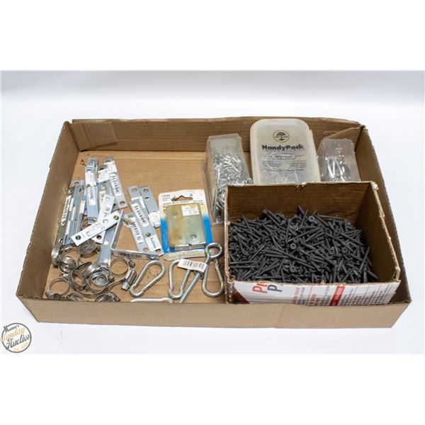 TRAY SCREWS,FASTNERS,AND CLAMPS