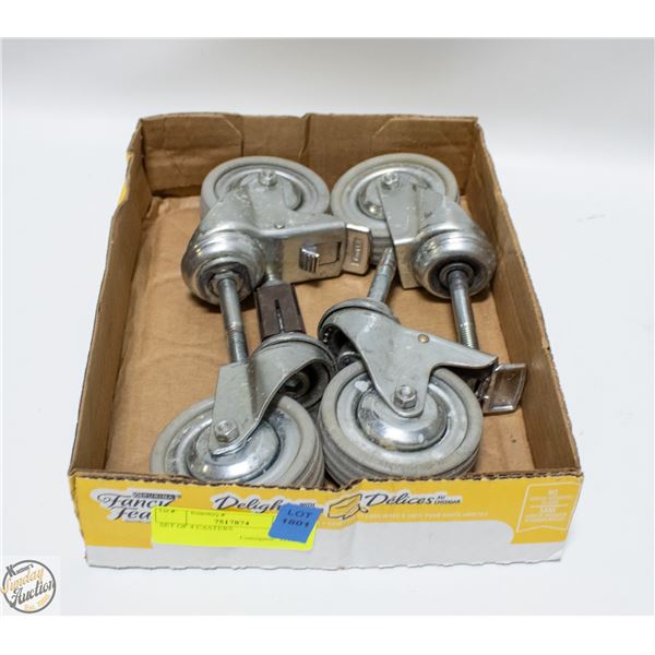 SET OF 4 CASTERS