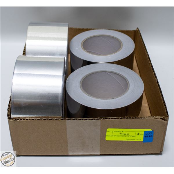 4 ROLLS 3” ALUMINUM TAPE