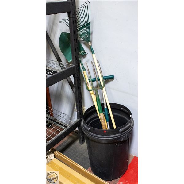 LOT OF YARD TOOLS