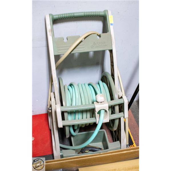 GARDEN HOSE AND REEL