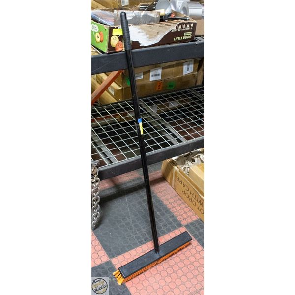 ORANGE PUSH BROOM