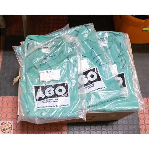 26 AGO WELDING  FR 1/2 JACKETS GREEN VARIOUS SIZES