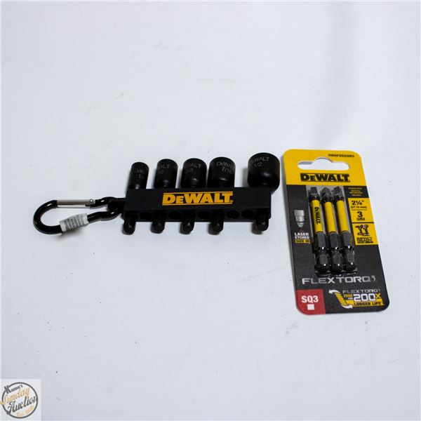 2PKS OF DEWALT IMPACT NUT DRIVER +