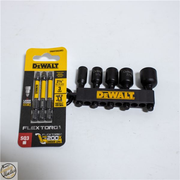 2PKS OF DEWALT IMPACT NUT DRIVER +