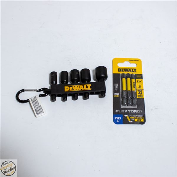 2PKS OF DEWALT IMPACT NUT DRIVER +