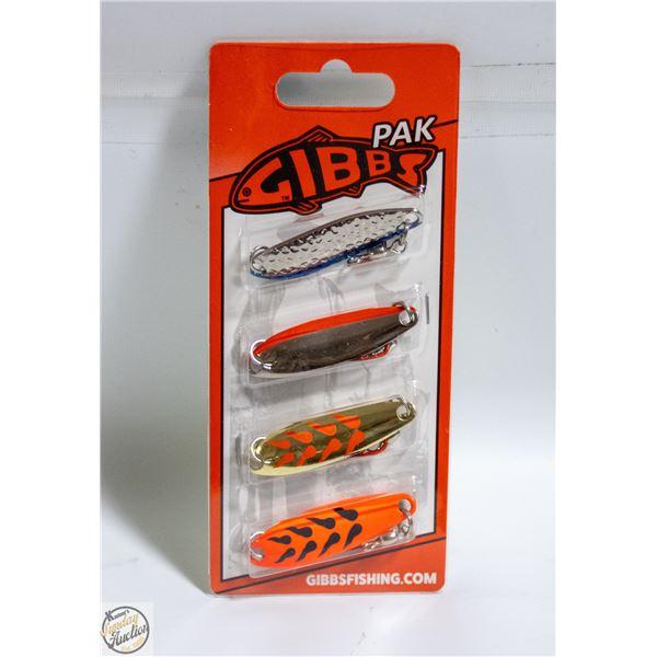 PACK OF 4 GIBBS TROUT KIT HOOKS