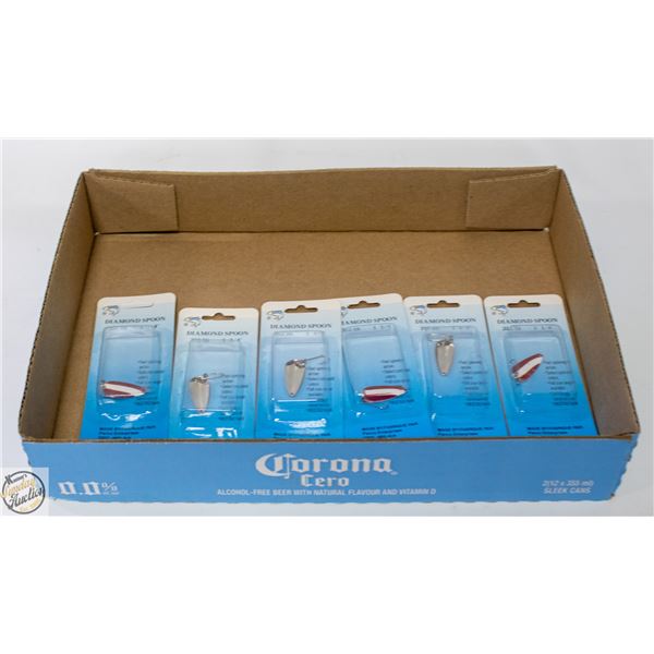 6 X RED DEVIL FISHING LURES