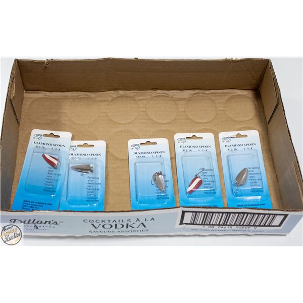 5 X RED DEVIL FISHING LURES