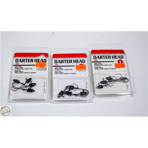 3 PACKS DARTER HEAD JIGS