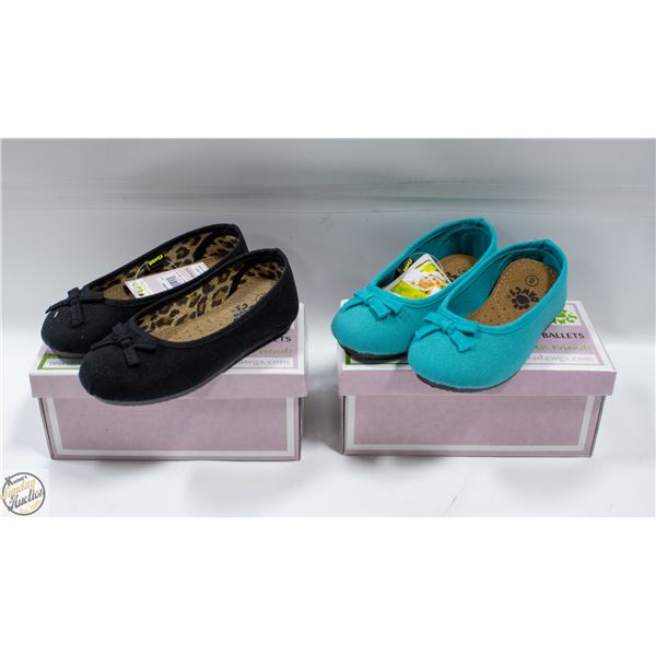 SIZES 8+9 DAWGS BALLET STYLE GIRLS DRESS SHOES