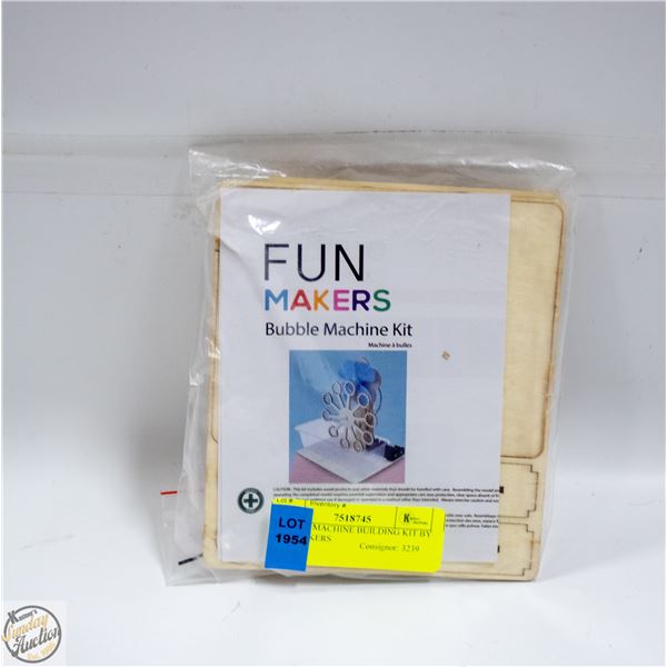 BUBBLE MACHINE BUILDING KIT BY FUN MAKERS