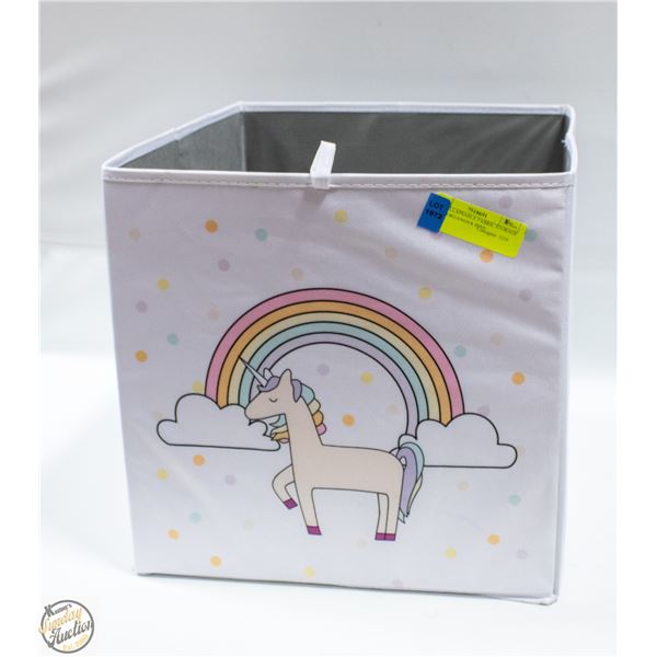 4 X COLLAPSABLE FABRIC STORAGE CUBE ORGANIZER BINS