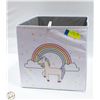 Image 1 : 4 X COLLAPSABLE FABRIC STORAGE CUBE ORGANIZER BINS