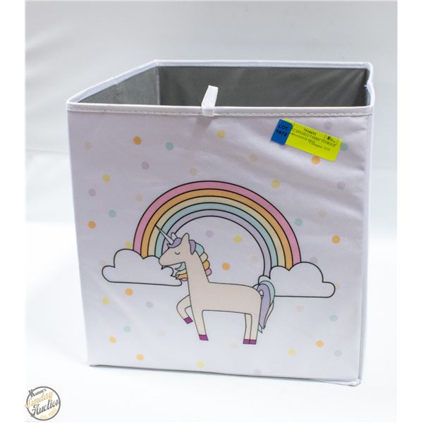 4 X COLLAPSABLE FABRIC STORAGE CUBE ORGANIZER BINS