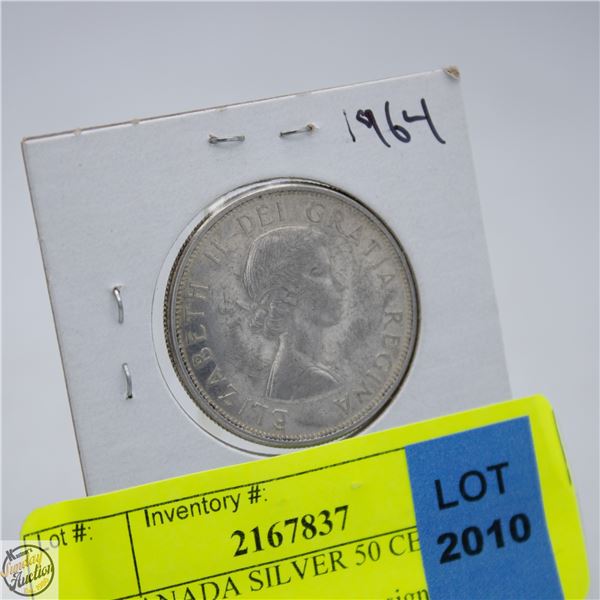 1964 CANADA SILVER 50 CENT COIN