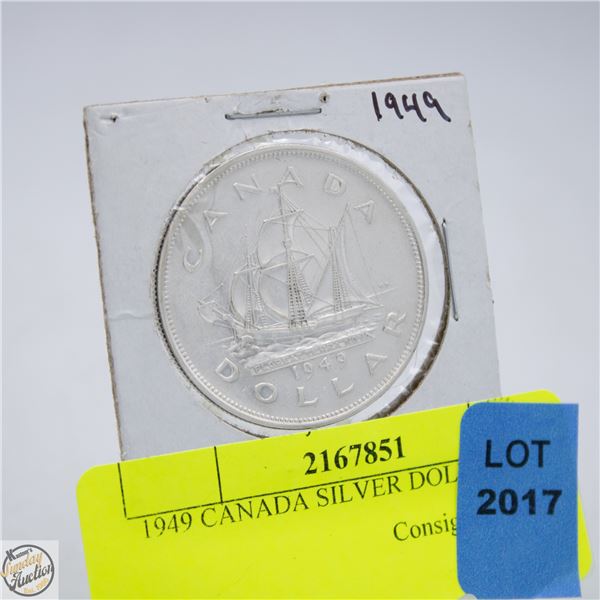 1949 CANADA SILVER DOLLAR