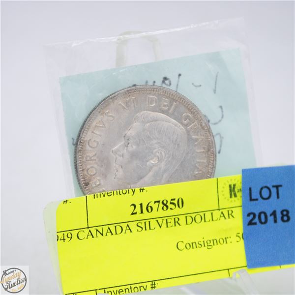 1949 CANADA SILVER DOLLAR