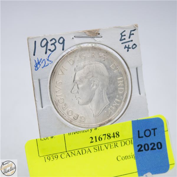 1939 CANADA SILVER DOLLAR