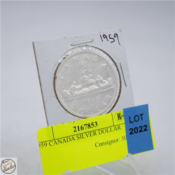 1959 CANADA SILVER DOLLAR