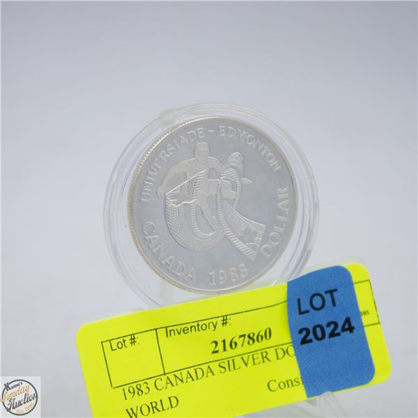 1983 CANADA SILVER DOLLAR WORLD