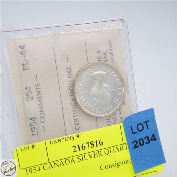 1954 CANADA SILVER QUARTER