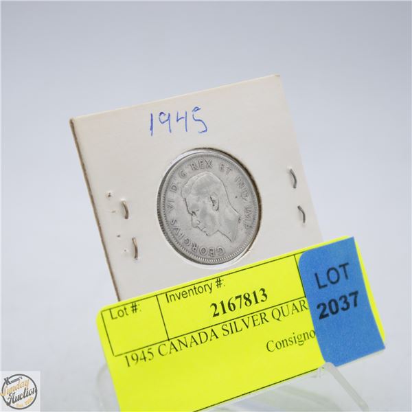 1945 CANADA SILVER QUARTER