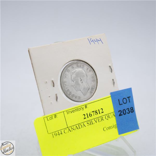 1944 CANADA SILVER QUARTER