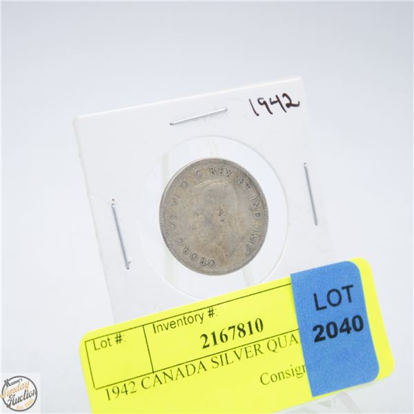 1942 CANADA SILVER QUARTER