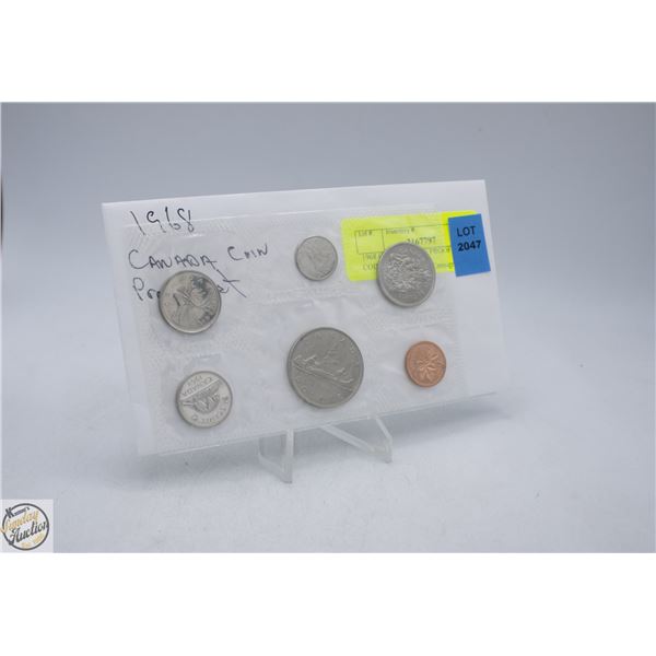1968 CANADA COIN PROOF SET 6 COINS