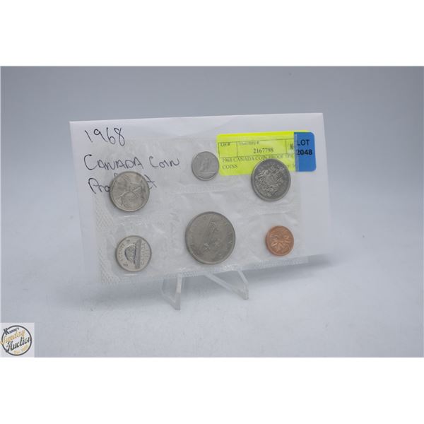 1968 CANADA COIN PROOF SET 6 COINS
